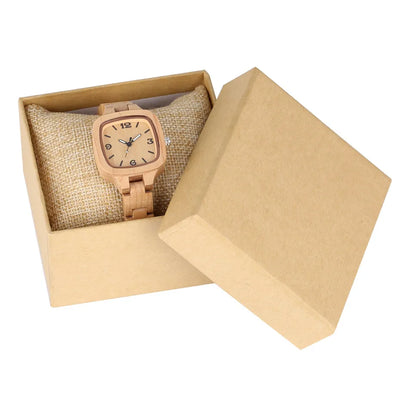 Luxury Maple Wood Ladies Watch - Watches & Accessories
