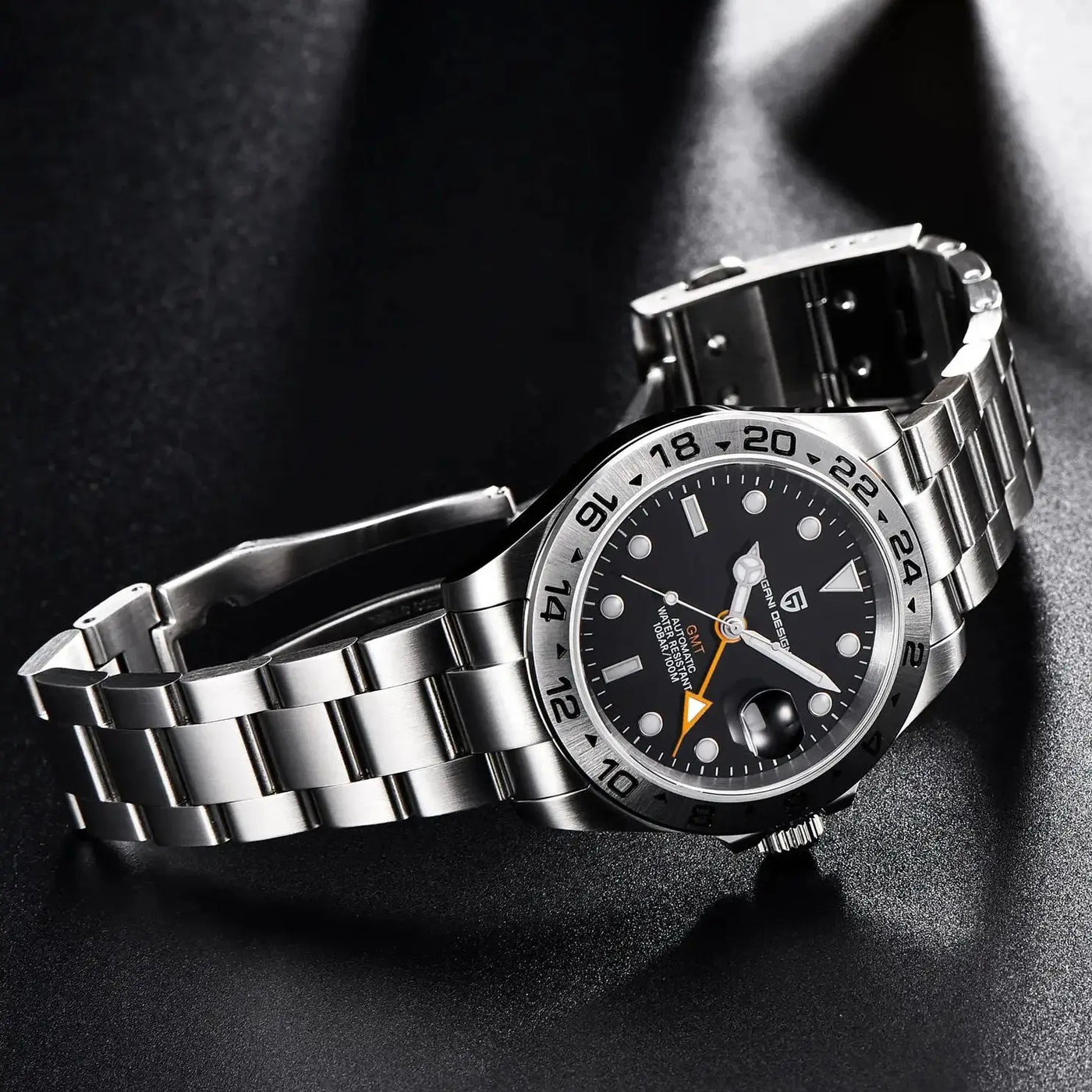 GMT Automatic Men Watch sapphire crystal Waterproof