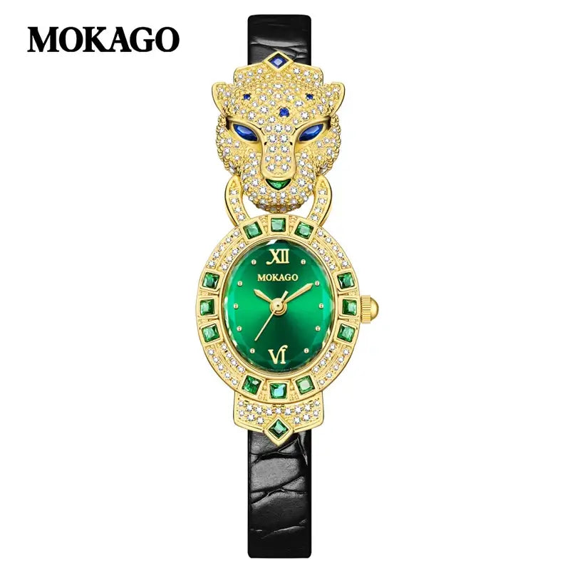 Luxury Ladies Wrist Watch Leather Belt Jewelry Watch - Watches & Accessories