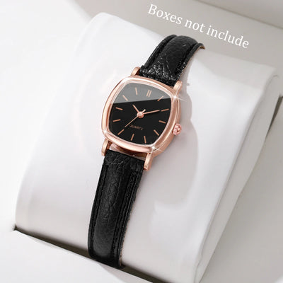 Quartz Watch Ladies Leather Wristwatches