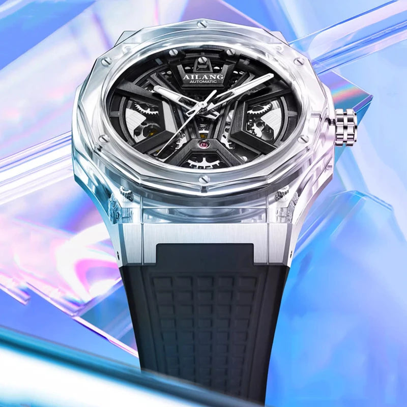 Montre Femme Automatique Ladies Skeleton Luxury - Watches & Accessories