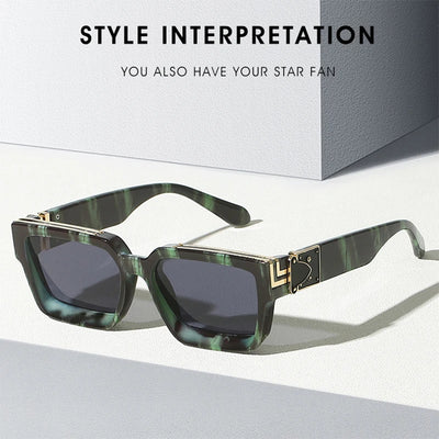 Sunglasses For Men Vintage Square Sun Glasses Fashion Lunette De Soleil - Watches & Accessories