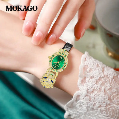 Luxury Ladies Wrist Watch Leather Belt Jewelry Watch - Watches & Accessories