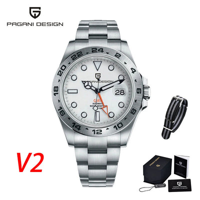 GMT Automatic Men Watch sapphire crystal Waterproof