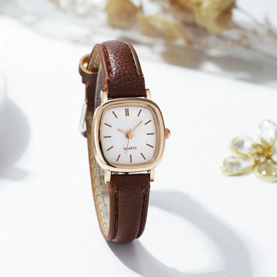 Quartz Watch Ladies Leather Wristwatches