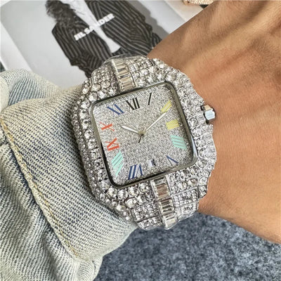 Diamond Watch Men Fashion Luxury