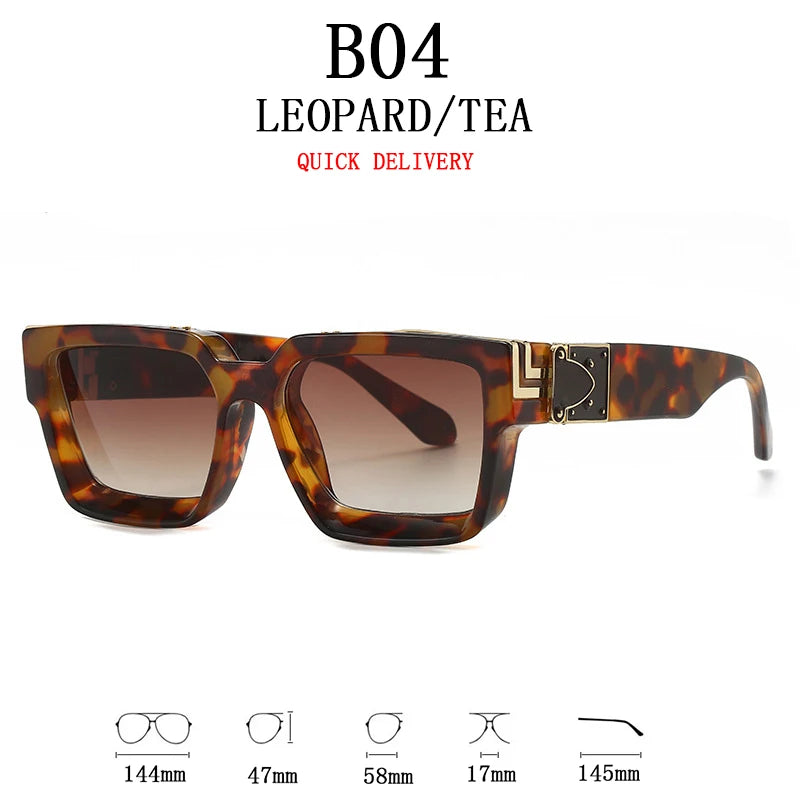 Sunglasses For Men Vintage Square Sun Glasses Fashion Lunette De Soleil - Watches & Accessories