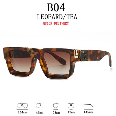 Sunglasses For Men Vintage Square Sun Glasses Fashion Lunette De Soleil - Watches & Accessories