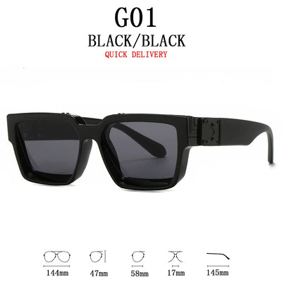 Sunglasses For Men Vintage Square Sun Glasses Fashion Lunette De Soleil - Watches & Accessories