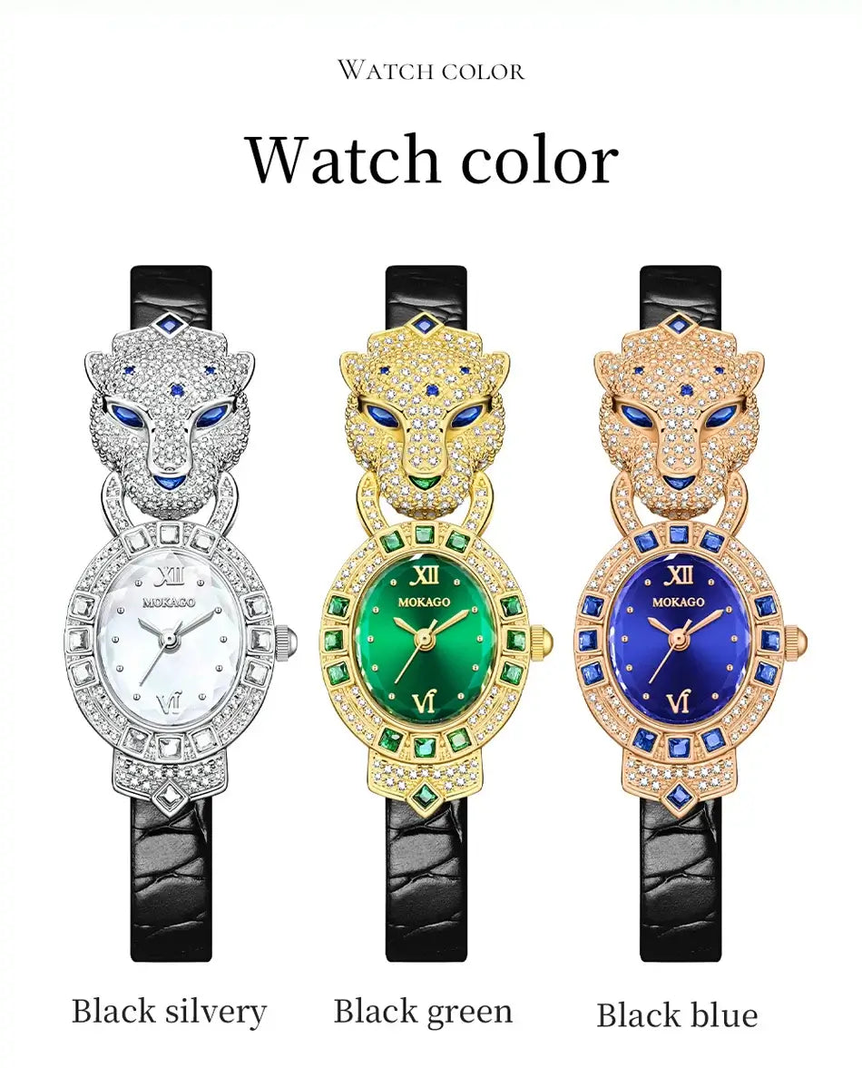 Luxury Ladies Wrist Watch Leather Belt Jewelry Watch - Watches & Accessories