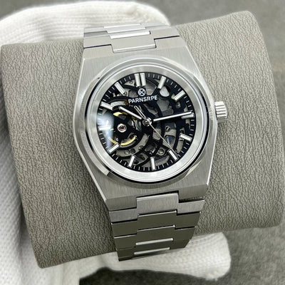 Automatic Watch Men Case Sapphire Transparent Wristwatch - Watches & Accessories