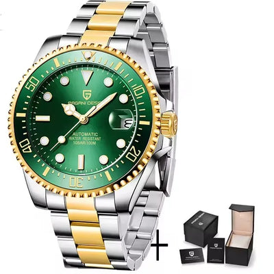 Watch Ceramic Bezel Luxury Sapphire Glass Waterproof Automatic