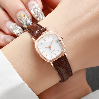 Quartz Watch Ladies Leather Wristwatches