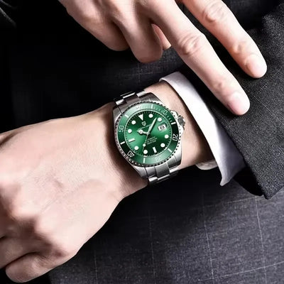 Watch Ceramic Bezel Luxury Sapphire Glass Waterproof Automatic