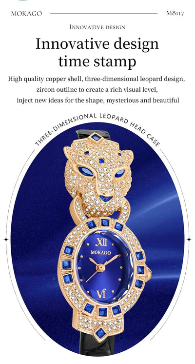 Luxury Ladies Wrist Watch Leather Belt Jewelry Watch - Watches & Accessories