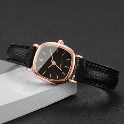 Quartz Watch Ladies Leather Wristwatches