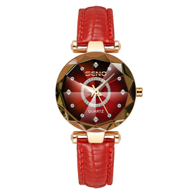 Women Crystal Watch Luxury Rose Gold Bracelet - Watches & Accessories