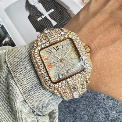 Diamond Watch Men Fashion Luxury