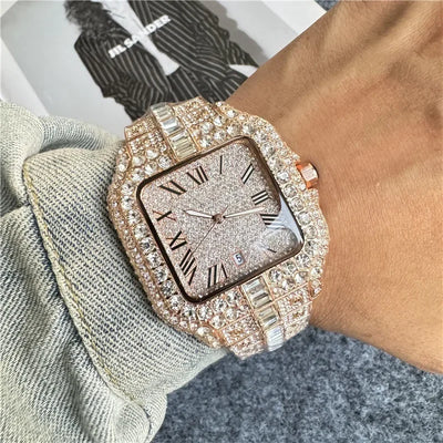 Diamond Watch Men Fashion Luxury