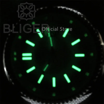 Watch For Men Automatic White Dial Silver Gold Coating Sapphire Glass Waterproof - Watches & Accessories