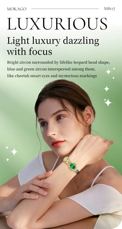 Luxury Ladies Wrist Watch Leather Belt Jewelry Watch - Watches & Accessories