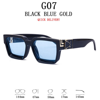 Sunglasses For Men Vintage Square Sun Glasses Fashion Lunette De Soleil - Watches & Accessories