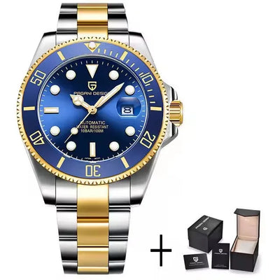 Watch Ceramic Bezel Luxury Sapphire Glass Waterproof Automatic