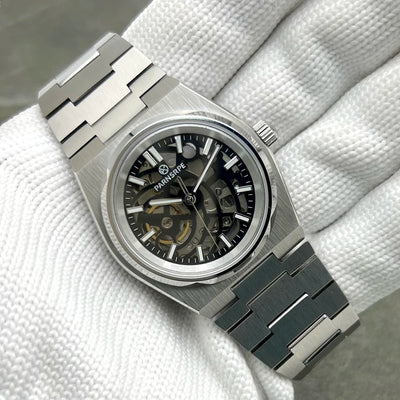 Automatic Watch Men Case Sapphire Transparent Wristwatch - Watches & Accessories