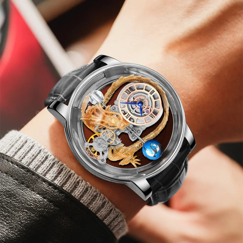 Mens Watches Diamond Tourbillion Luxury Astronomia - Watches & Accessories