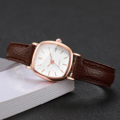 Quartz Watch Ladies Leather Wristwatches