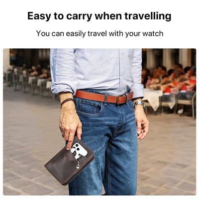 Watch Box Zipper Portable Storage Case Watch Box For Trips Gifts - Watches & Accessories