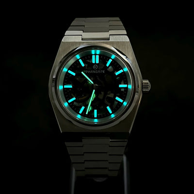 Automatic Watch Men Case Sapphire Transparent Wristwatch - Watches & Accessories